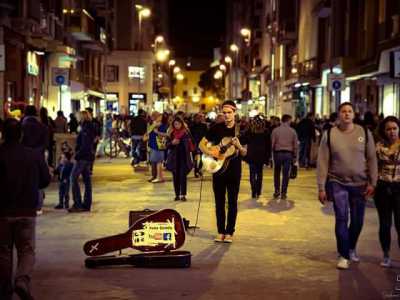 L'artista di strada Palko Gonda